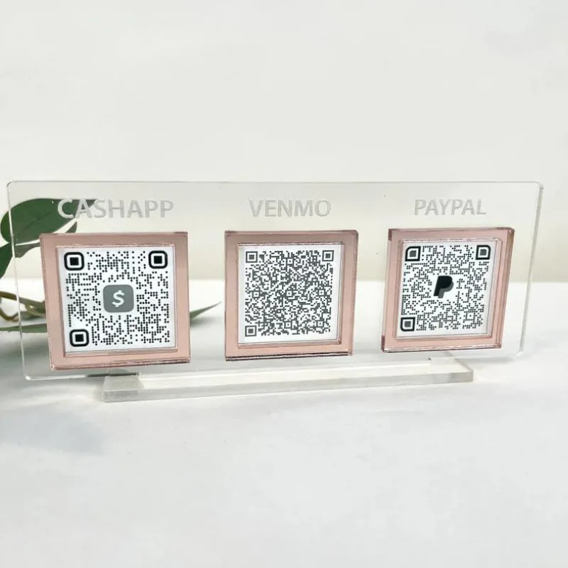 

Custom Multi Payment QR Code Sign Scan to Pay Table Sign Cash App QR Code Sign Ins Facebook QR Code Sign QR Code Display Sign