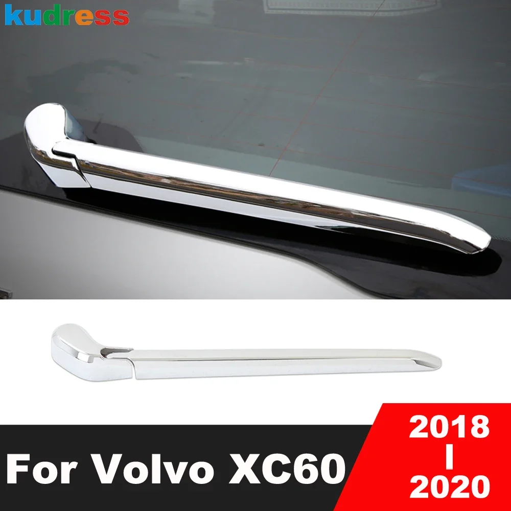 

For Volvo XC60 XC 60 2018 2019 2020 Chrome Rear Window Wiper Cover Trim Tail Windows Windshield Wipers Arm Blade Car Accessories
