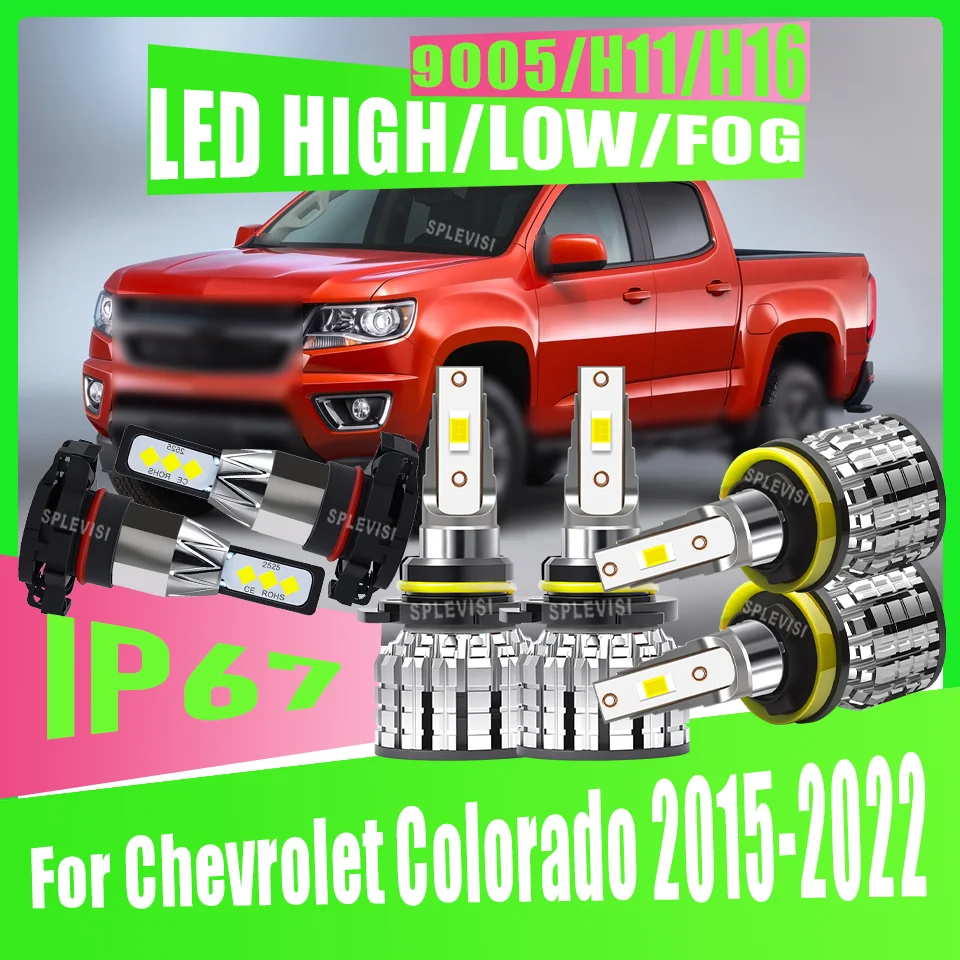 

LED Headlight High Low Foglamp Kit – Enhanced Fog Penetration For Chevrolet Colorado 2015 2016 2017 2018 2019 2020 2021 2022