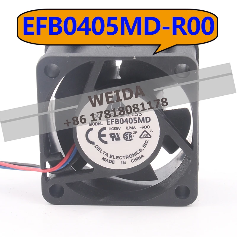 

Delta EFB0405MD-R00 5V 0.24A 4020 CPU Converter Power Supply Chassis Server Ball Cooling Fan