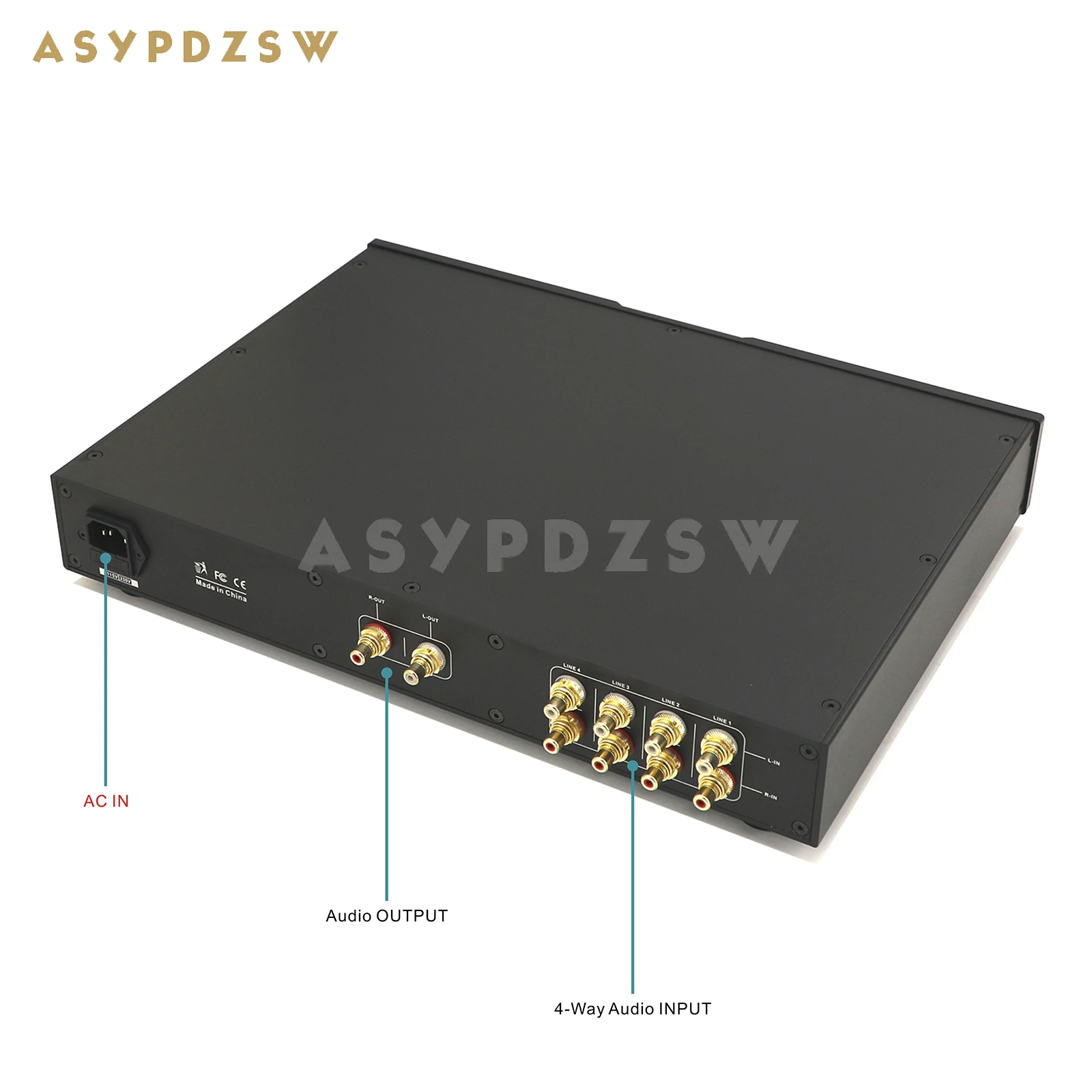 HIFI Z152 Stereo Class A Preamplifier With 4-Way Signal input selector Inspired by Classic NAC152 Circuit