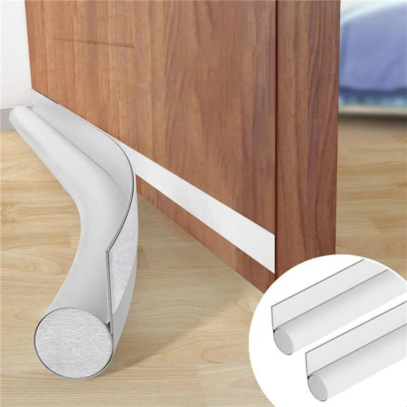 Windproof Seal Strip Draught Excluder Stopper Door Bottom Guard Double Protector Doorstop Dust-proof Blocker Sealer Soundproof