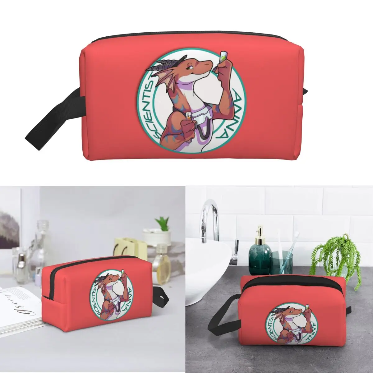 Scientist Anna From Angels With Scaly Wings Makeup Bag Cosmetic Storage Dopp Kit Toiletry Cosmetic Bag for Women Beauty