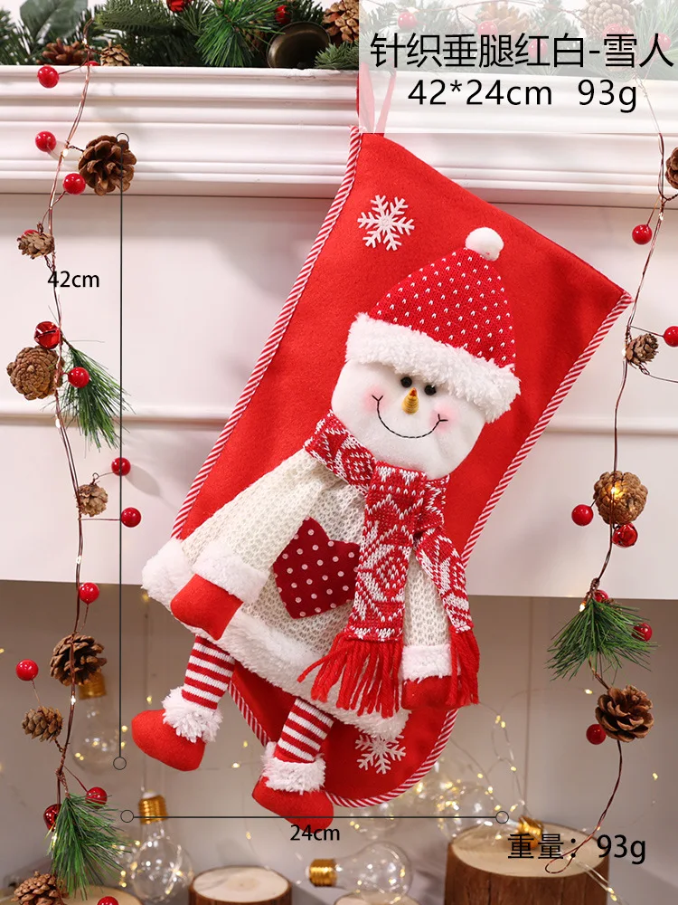 Kerstversiering Grote Driedimensionale Figuur Kerstversiering Sokken Kerstboom Hanger Snoep Cadeau Tas