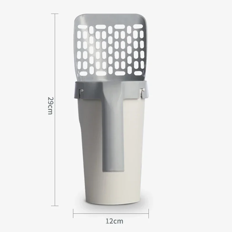 ที่ตักทรายแมวสำหรับกรองทำความสะอาดห้องน้ำ ที่ตักขยะ อุปกรณ์สำหรับแมว กล่องทรายแมวแบบทำความสะอาดตัวเอง