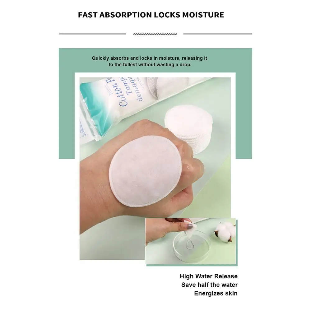 Make-Up Maquiagens Make-Up Remover Pads Sandwich Cirkelvormige Verwijdering Effen Make-Up Schijf Textuur Schoon Huid Fit Schoonmaken Katoen C X4l1