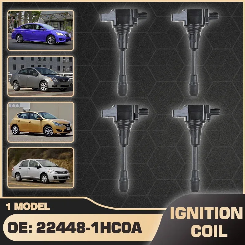 Kit de bobina de encendido para Nissan Sentra Nissan Tiida Nissan Urvan Nissan Versa Nissan x-trail 22448-1HC0A 22448-1HM0A 22448-1KT1A