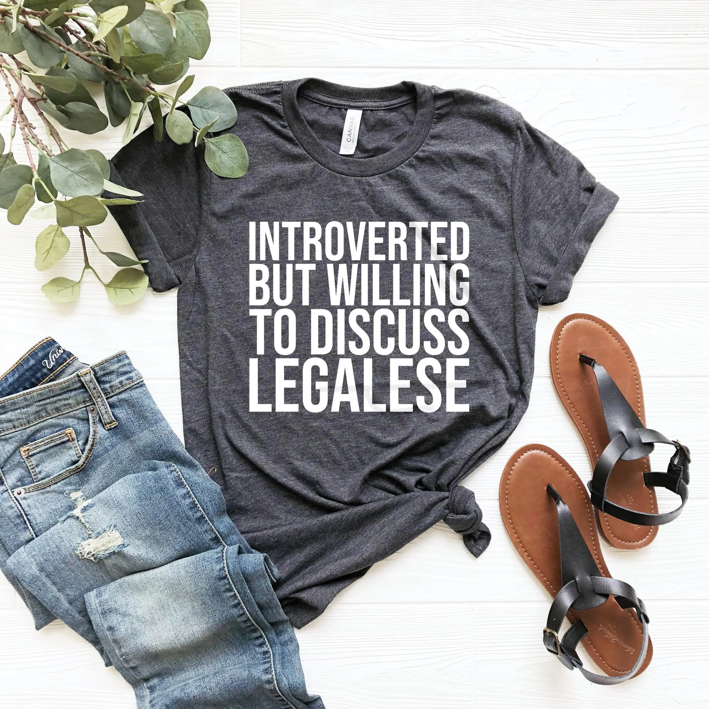 Lawyer shirt funny gift attorney law T gifts introverted but willing to discuss legalese