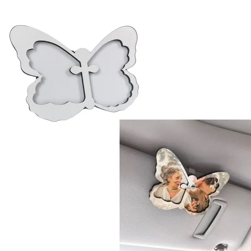 

10 шт. в упаковке, сублимационная пустая МДФ, мемориальный зажим для козырька автомобиля, персонализированное украшение для солнцезащитного козырька для автомобиля