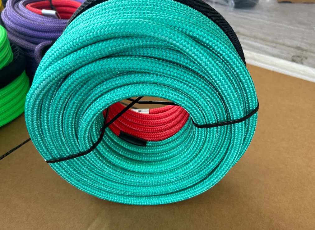 12mm*45m Double Braided 4x4 offroad solid Winch Rope for towing