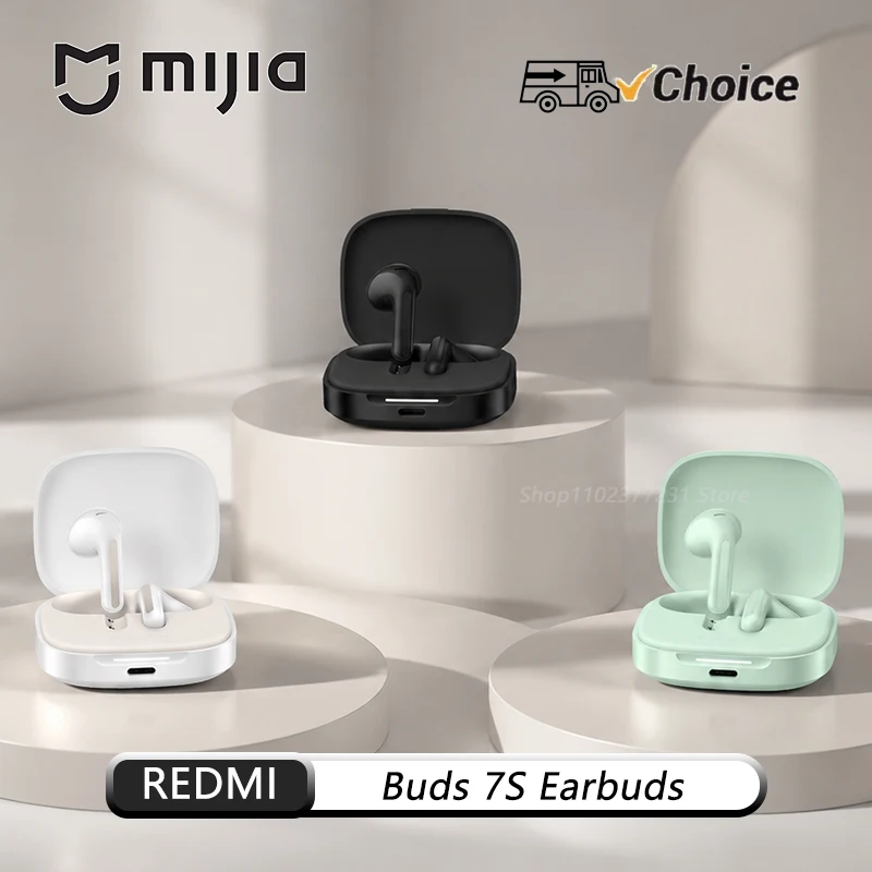 

Original NEW Mijia Redmi Buds 7S ANC Wireless Earbuds Dual Drivers 32H Battery Spatial Audio Sound ID AI Noise Cancelling