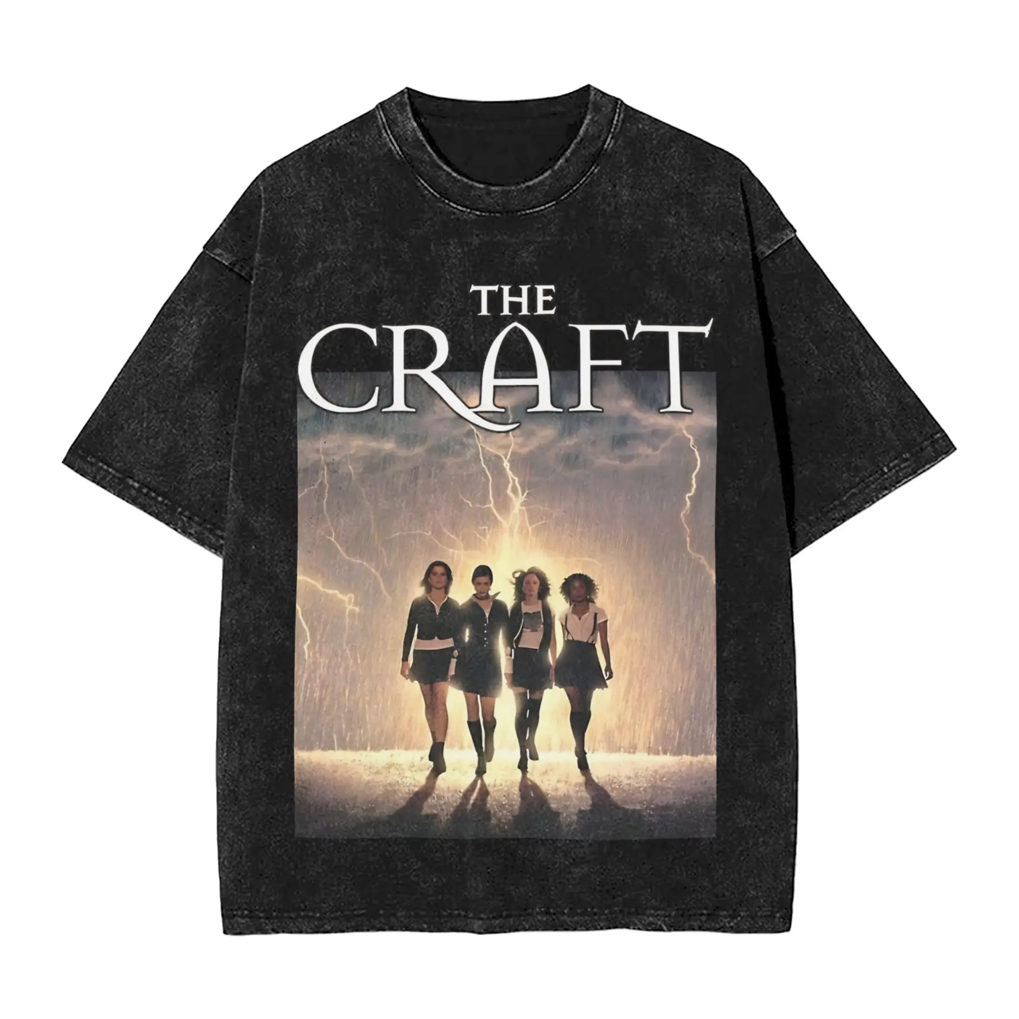 Harajuku Washed Shirt The Craft Girls Light  Merch Novelty T Shirt Harajuku  Streetwear Short Sleeve Printed Tee Shirt