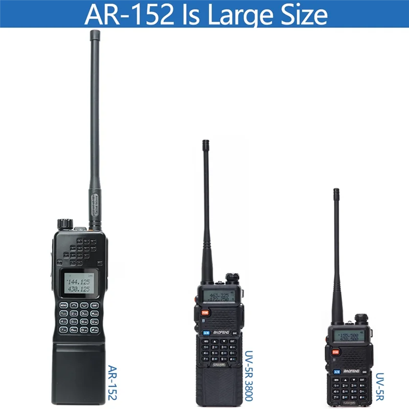 

AR-152 15W Powerful CB 2-Way Radio 12000Mah Battery Long Range Walkie Talkie An /Dual Band Transceiver (A)EU Plug Easy To Use