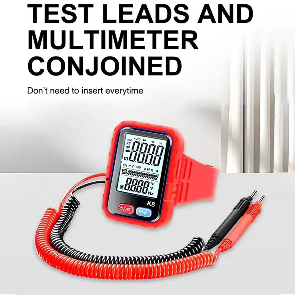 High Precision Multifunctional Multimeter Wristband Measurement DC AC Resistance & Continuity Testing Multi Tester Meter