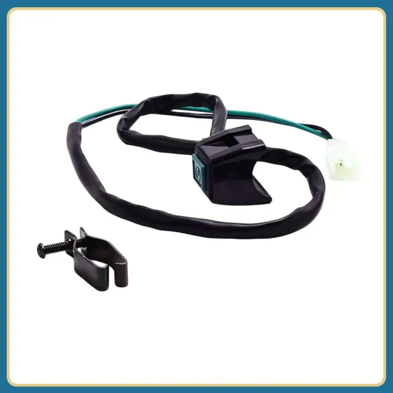 Square shutdown switch, available in green and yellow squares, suitable for motorcycle engine emergency power-off switch accesso