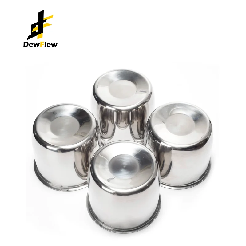 

DewFlew 1/4Pc Push Through Center Caps Fit for 4.25" Trailer/Truck Rims Center Bore, 3.66 " Tall Rim Wheel Dust-proof Covers