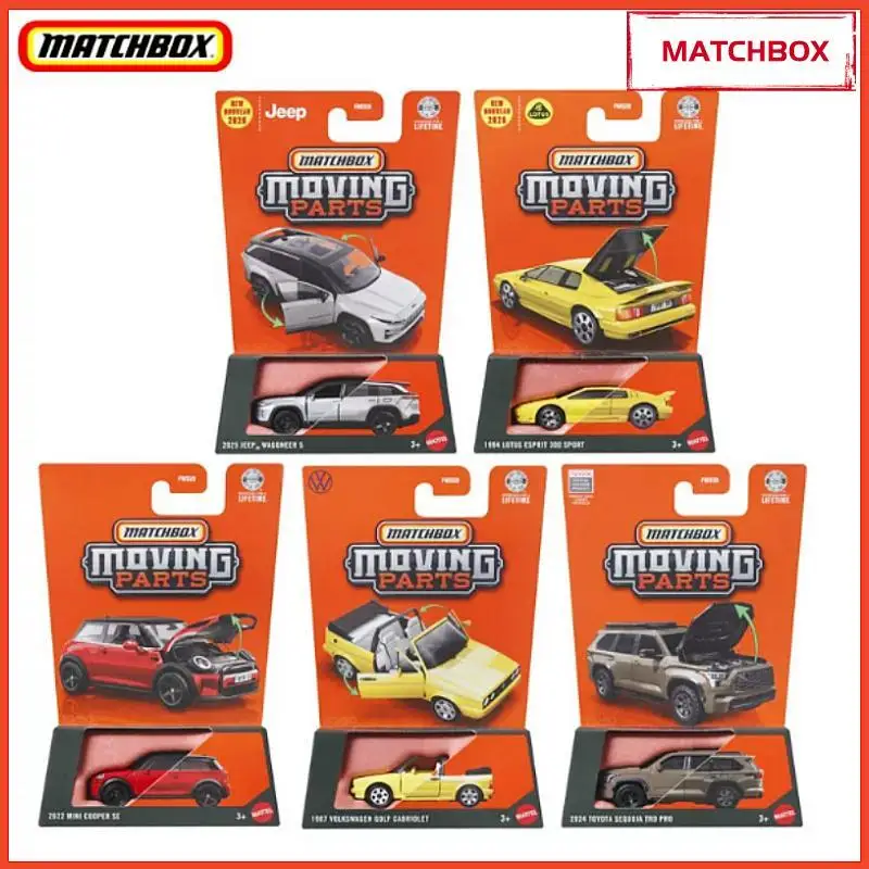 New 2026 Matchbox Moving Parts FWD28 Collectible Diecast Car Models Acura Jeep Lotus Mini Volkswagen Toyota Collectors Toy Gifts