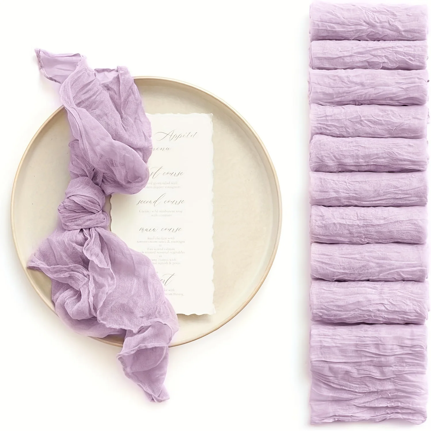 16PCS Gauze Table Napkins,50x50cm Light and Elegant Wedding Decoration Napkin,Perfect for Birthday Party Home Kitchen Decor