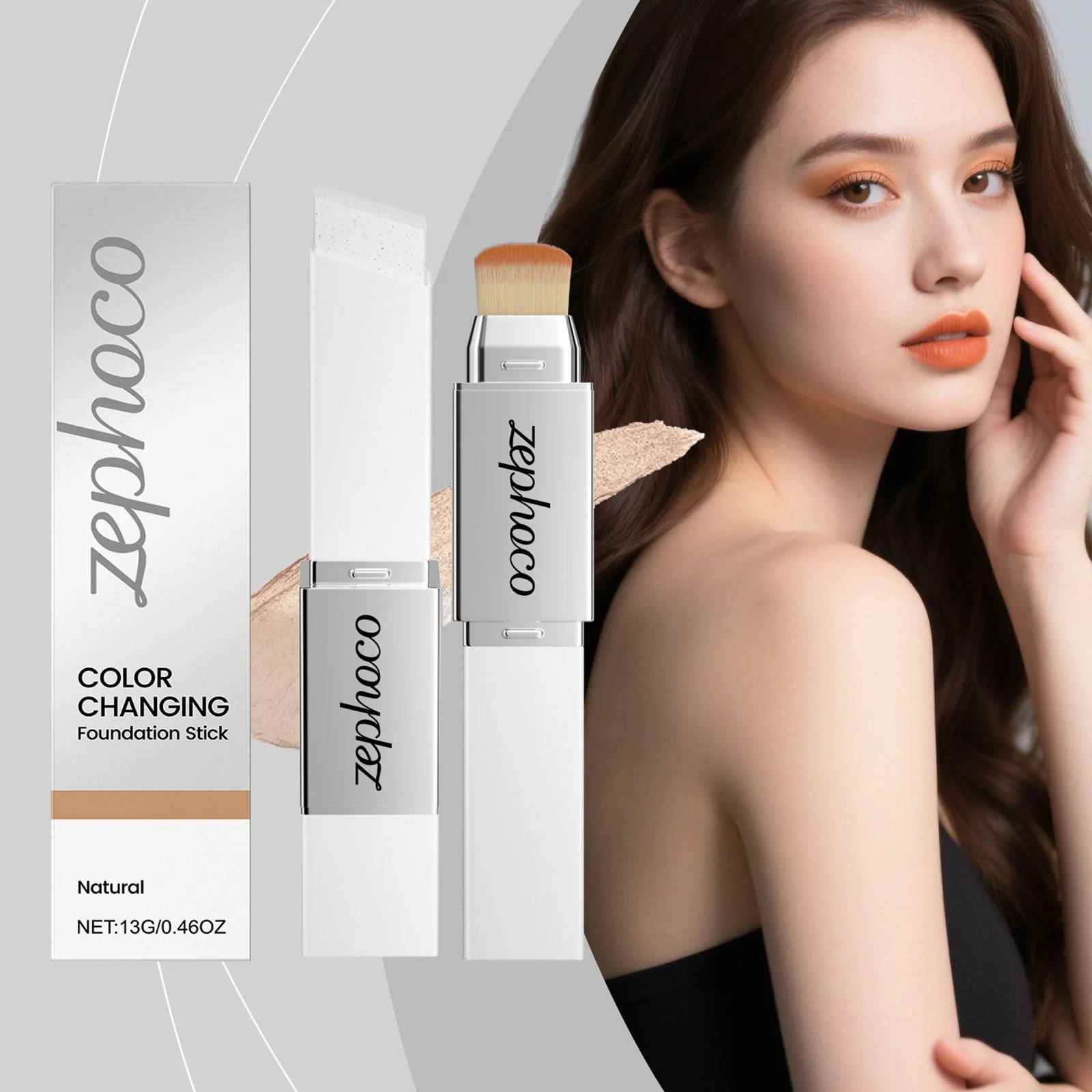 Color Changing Foundation Stick Moisturize Brighten Matte Concealer Full Coverage Oil Control Lightweight Foundation Base Makeup