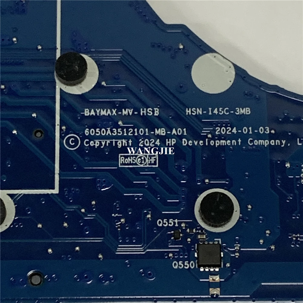 For HP X360 830 G11 Laptop Motherboard HSN-I45C-3MB N93934-601 N93931-601 16G RAM On Board 100% Working