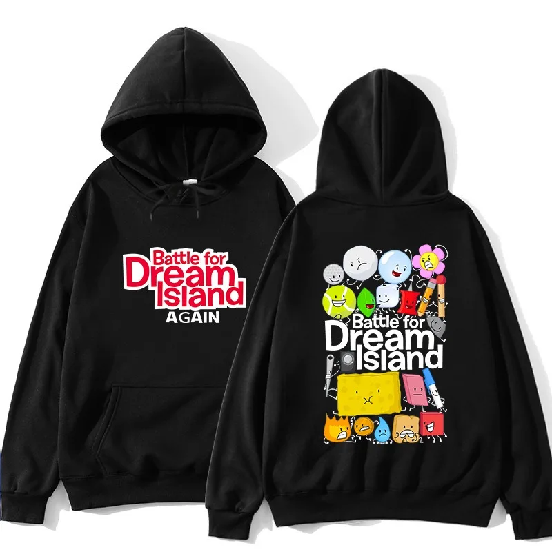 سترة Jacknjellify BFDI Battle for Dream Island Vintage 90s ملابس الشارع الشهير للجنسين Harajuku الهيب هوب البلوز الربيع والخريف #1