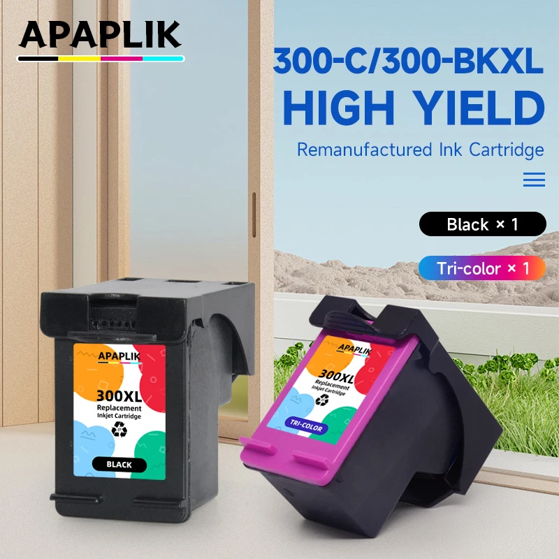

APAPLIK 300XL Сменные картриджи для HP 300 XL для HP300 для HP Deskjet D1660 D2560 D2660 D5560 F2420 F2480 F2492 F4210