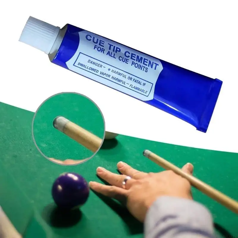 31BE 20g Billiard Pool Cue Tip Glues Maintenance Adhesive Quick Drying Strong Glues for Pool Cue Tip Filling Repair Tool