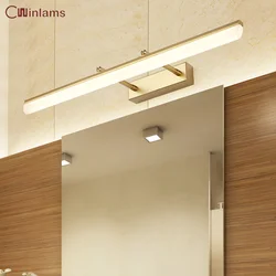 LED Simple Modern Waterproof Anti-fog Retractable Mirror Headlight Dressing Table Bathroom Mirror Cabinet Mirror Sconce Lamp