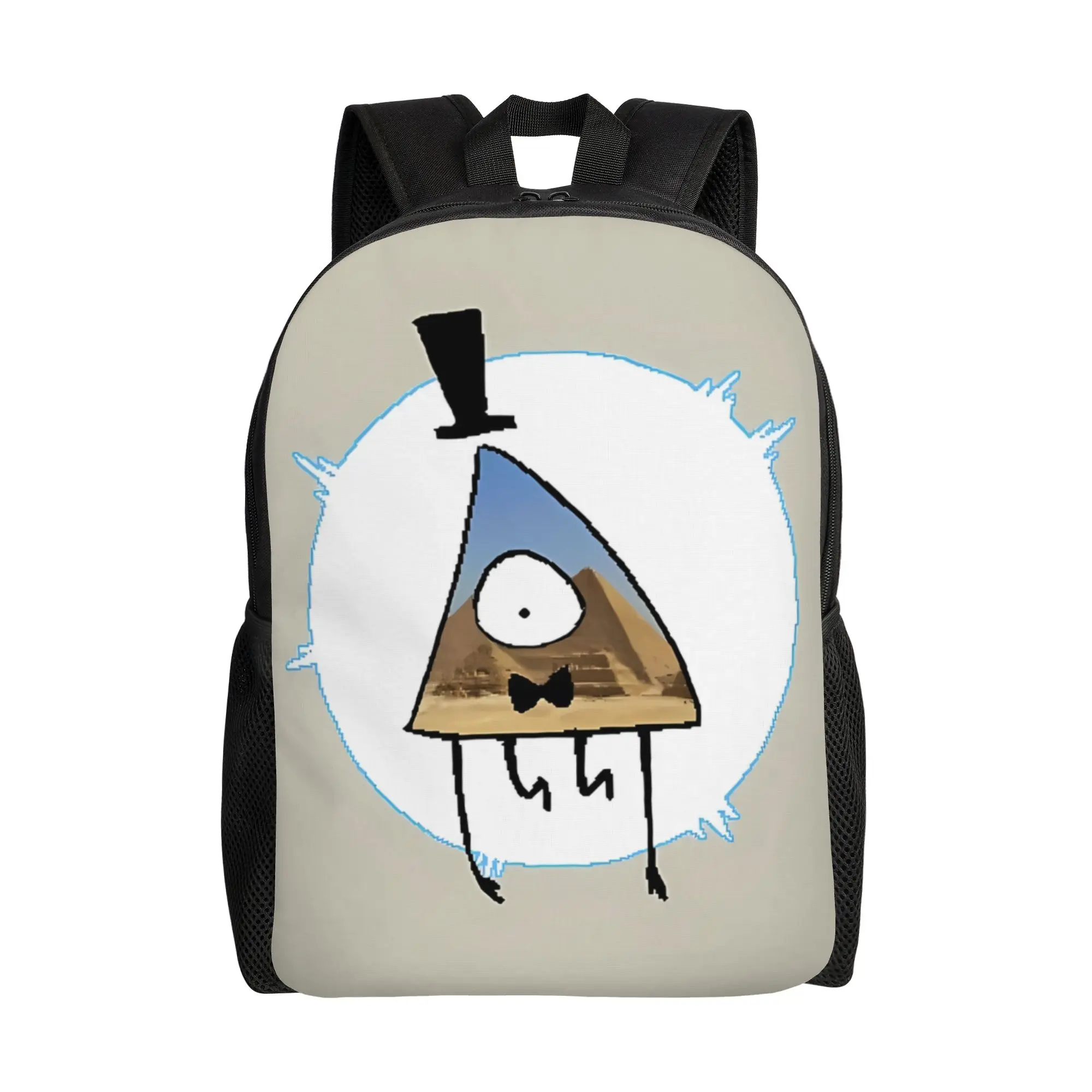 

Gravity Falls College Bag Back to school season Pixel Bill Cipher Sticker Daily Backpack