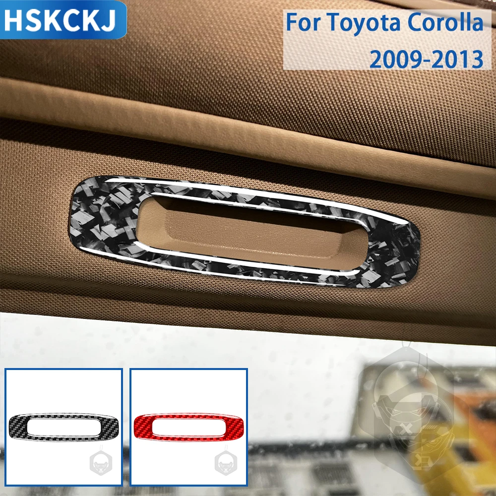 สติกเกอร์ตกแต่งรถ, สำหรับโตโยต้าโคโรล่า2009 2013อุปกรณ์เสริมคาร์บอนไฟเบอร์ติดหลังคาภายในรถ
