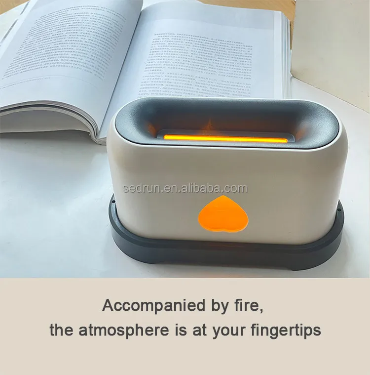 OEM لهب ناشر رائحة بالموجات فوق الصوتية كول ميست مصباح ليد الهواء المرطب النفط الروائح ضباب النار مع أضواء