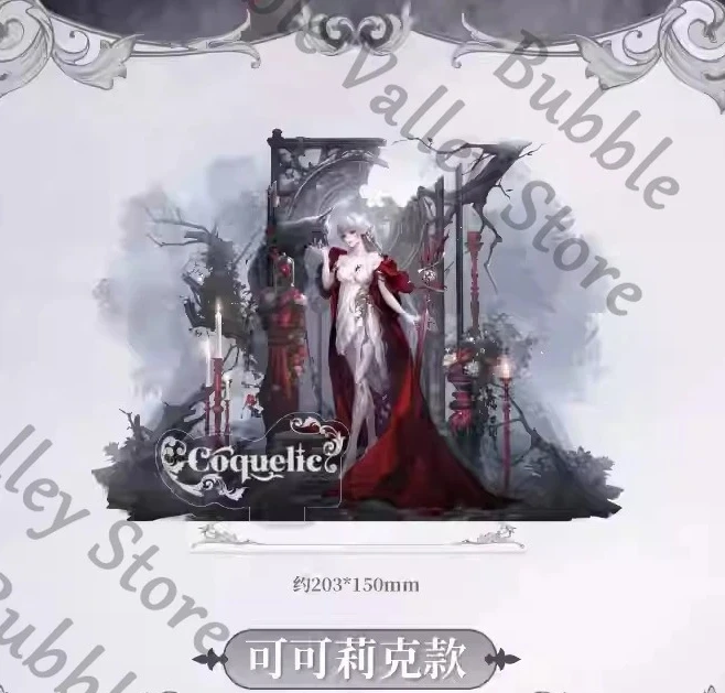 

Anime Genuine Path To Nowhere Coquelic Eve Adela Cosplay Acrylic Double Plug Figure Stand Cartoon Standing Sign Desktop Ornament