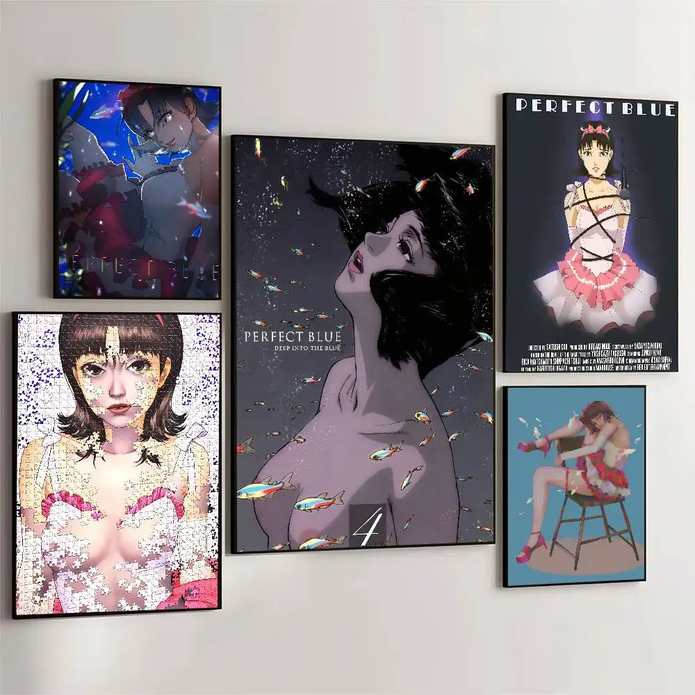 اليابان أنيمي الكمال الأزرق المشارك ذاتية اللصق الفن مقاوم للماء ورقة ملصق مقهى بار غرفة جدار ديكور