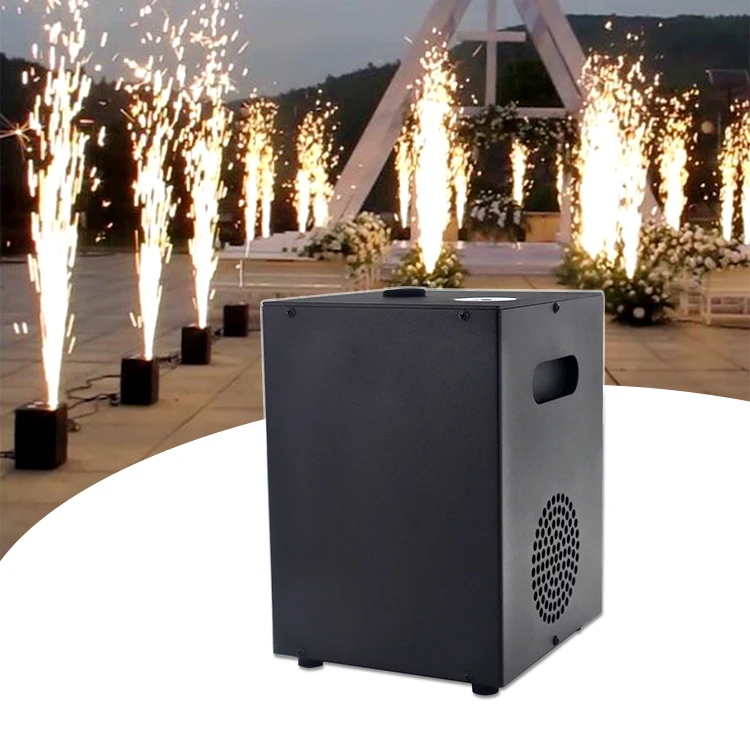 Hot Sell 650W Fire Machine Performance Dj Wedding Dancing Event Mini Battery Wireless Cold Spark