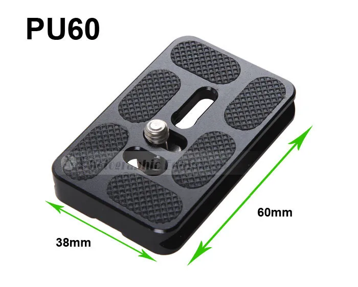 Universal PU60 Camera Quick Release Plate 38X60mm For Arca Swiss Benro B0 B1 B2 J0 J1 Ballhead Camera Photo Studio Accessories