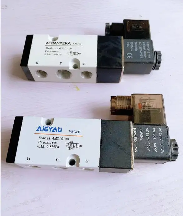 Solenoid Valves 4M310-08 4M310-10 Position 5 Port 1/4