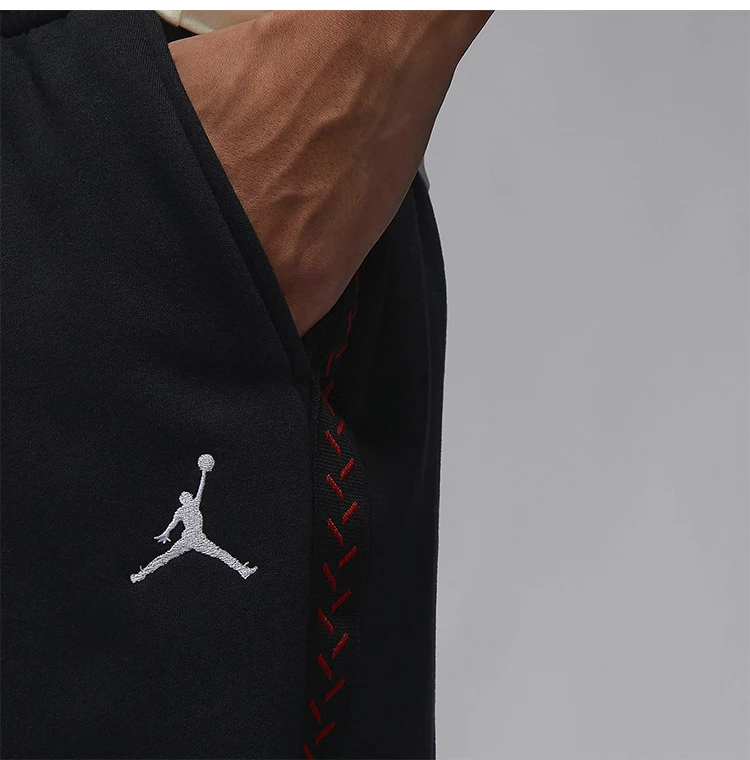 Nike Original Jordan Flight MVP Fleece-gefütterte Herren-Jogginghose FN6357-010 – Detail 6