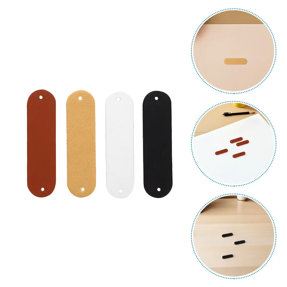 

120Pcs Handmade Tags PU Blank Craft Labels for Sewing Crochet DIY Projects Bag Clothing Accessories Quilt Labels