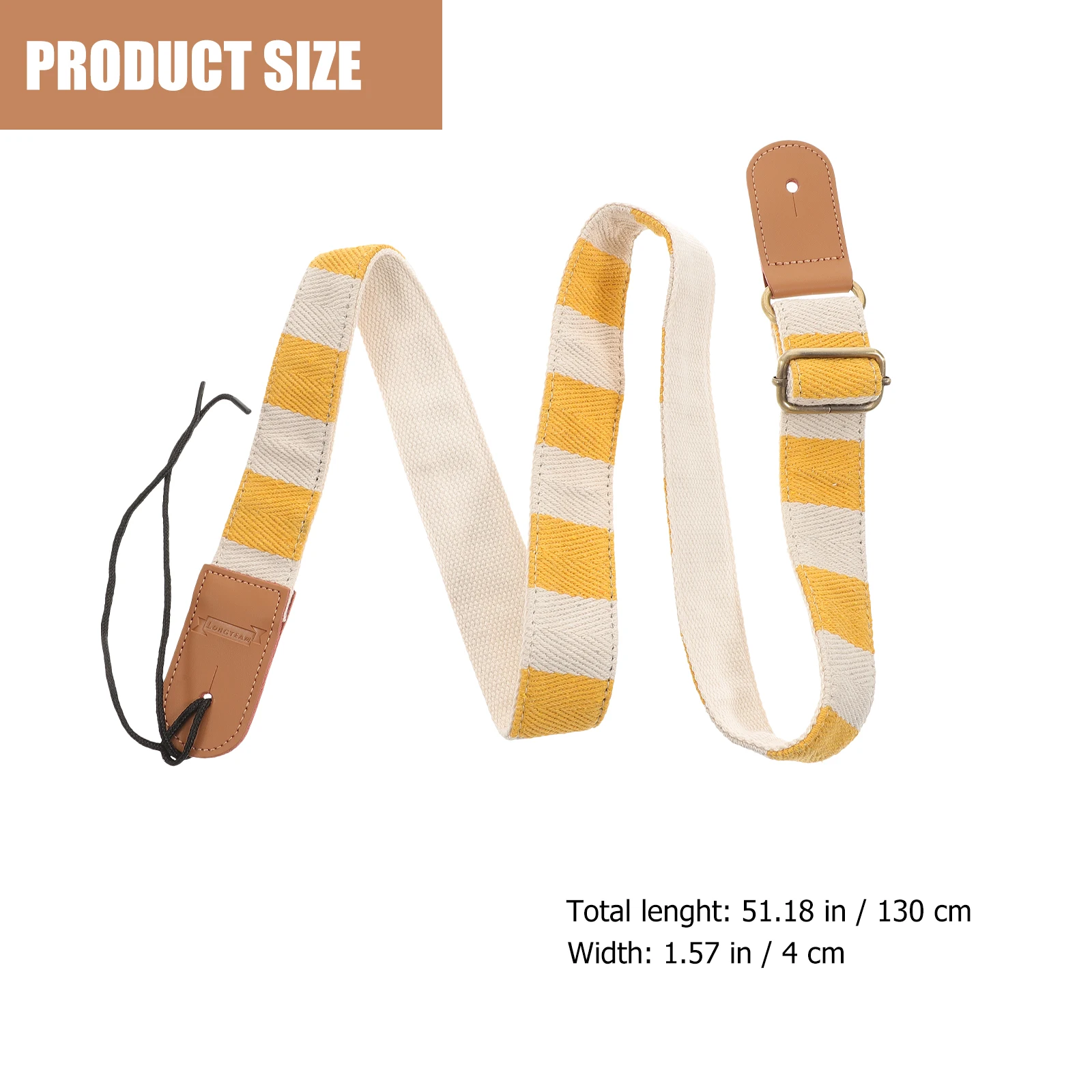 

Adjustable Ukulele Strap Durable Polyester Guitar Belt Anti-Wear Stretch Resistant Strong Load Capacity Ethnic Style for Bass
