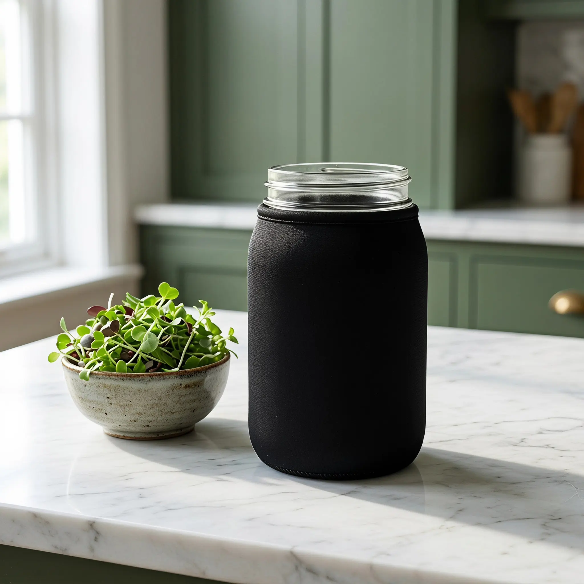 Blackout Hydroponic Jar Covers for Wide Mouth Mason Jars Light Blocking Sleeves Sprouting Gardening Accessories