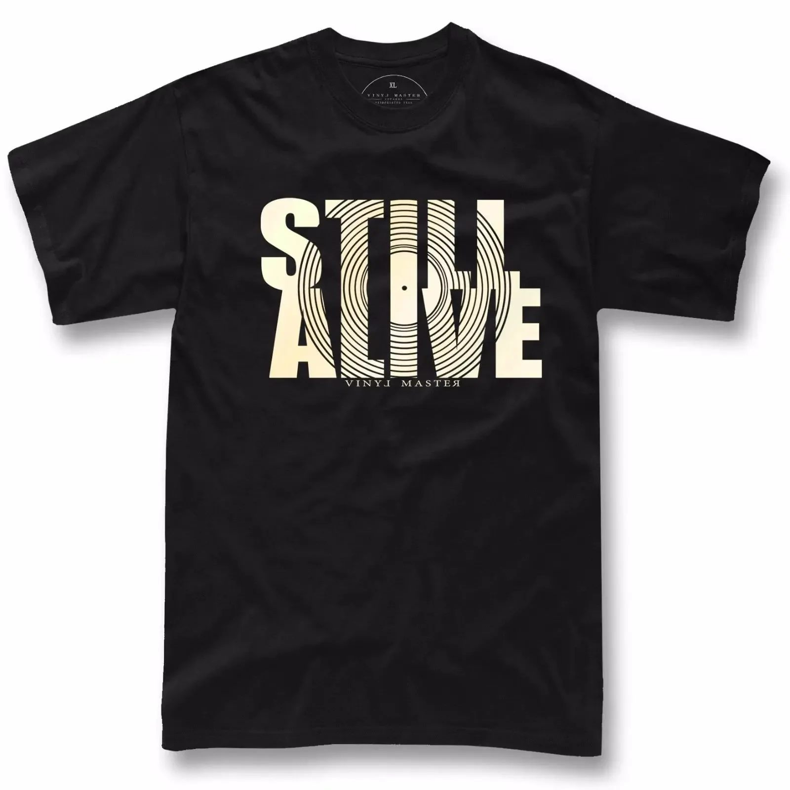 Vinyl retro t shirt analog dj gift turntable technics still alive vintage Washed Soft Casual designer clothes Slightly fashion