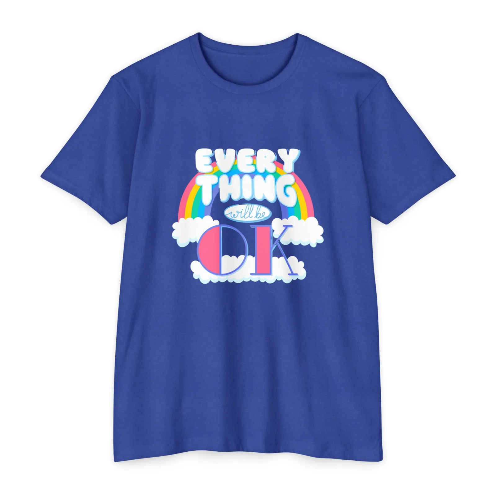 Everything Will Be Ok Rainbow Sticker Adorable T-Shirt