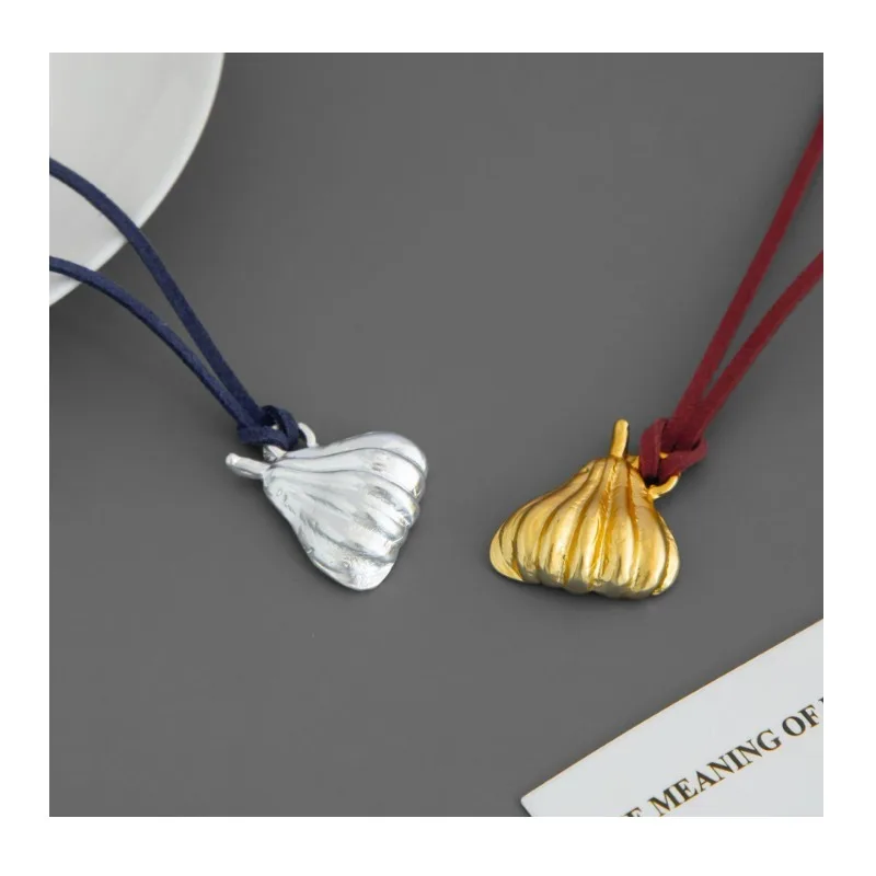 

* Home Texture Pumpkin Necklace New Niche Design Vintage Premium Agate Beaded Long Clavicle Chain