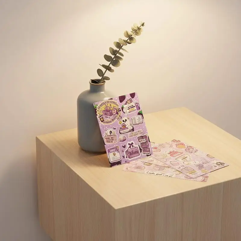 Cartoon Bow Decorative Insert Cards Matte Finish Anti-Scratch for Transparent E-Reader Tablet Case Gift for Girls Teens