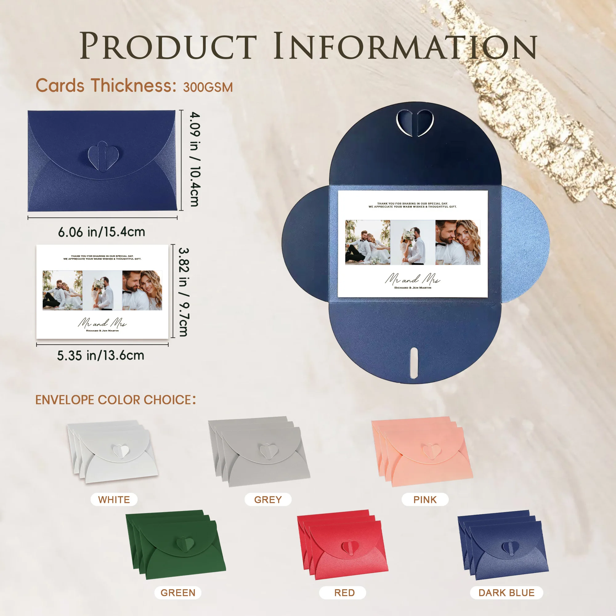 DIY المظاريف المخصصة رسالة شخصية عيد الميلاد رسائل عيد الحب مع المغلفات ، بطاقات ملاحظة نعمة صديق ، البريد