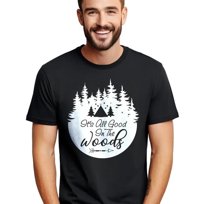 Camping In The Woods 1 t shirt Funny and Adventurous Design E