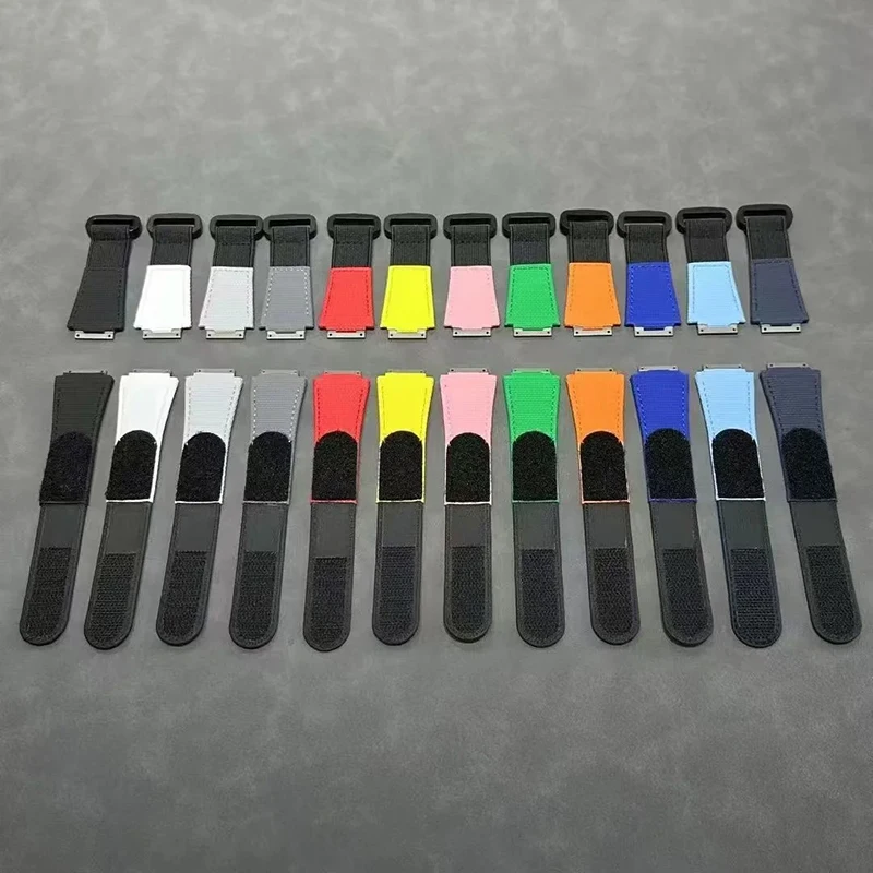 ‌Custom FKM Fluor Rubber Hook Loop Strap for Richard Mille RM67-01 RM67-02 RM055 RM011 RM030 RM35-01 Elastic Nylon Watchband Men
