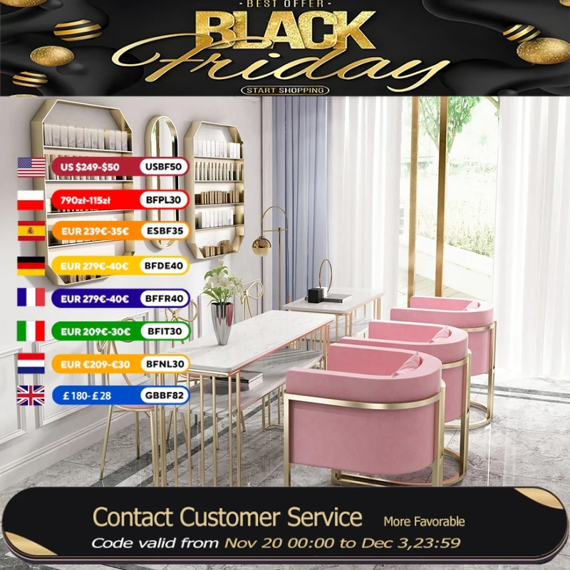 

Luxury Design Kawaii Nail Desk Chair Professional Organizer Aesthetic Nordic Nail Table Art Modern Tavolo Unghie Salon Furniture