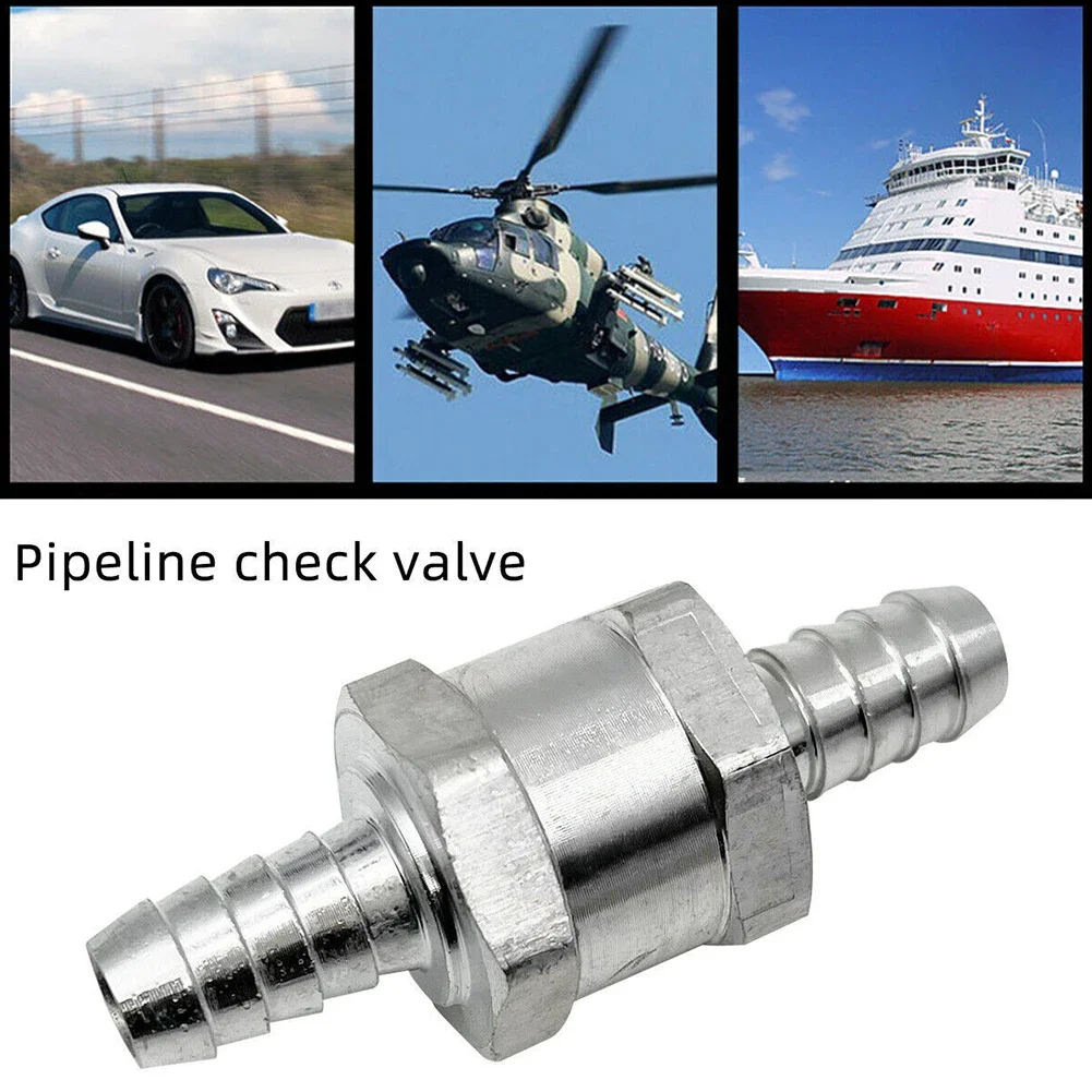 

6-12mm Inline -Way Non-Return Check Valve Auminium Fuel Water Gas Air Vacuum Hardware For Petrol Diesel Bio Vegetable Oil Valve