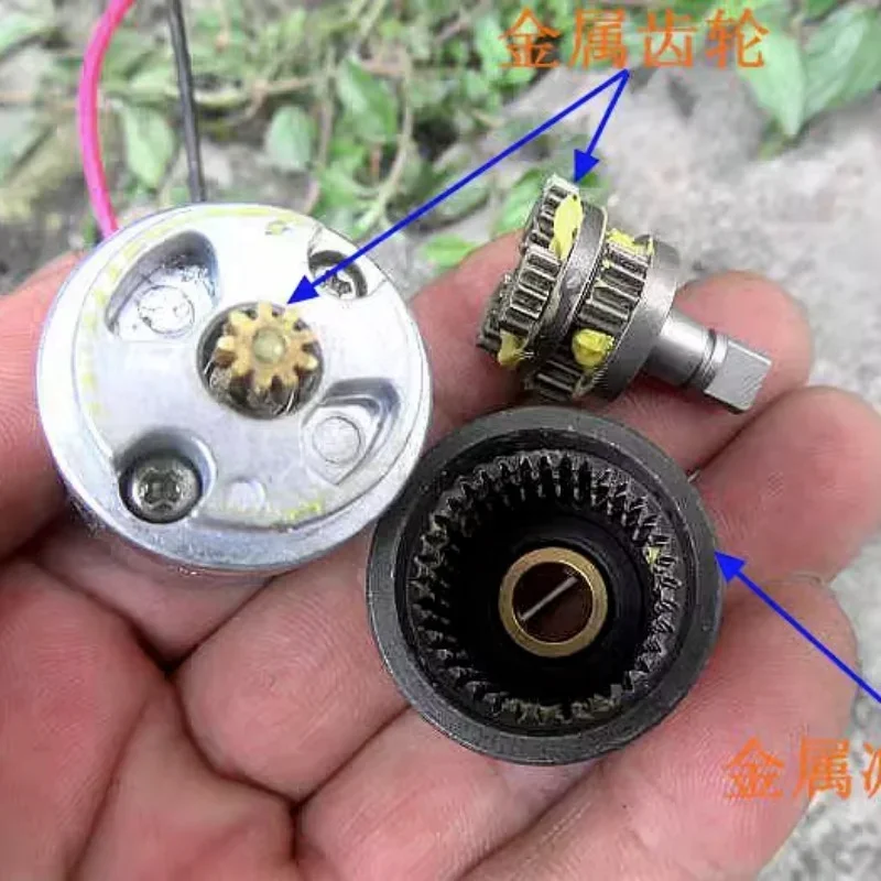 DC 12V-24V 21.6V 200RPM Slow Speed Micro 24mm RF-370 Gear Motor Mini Full Metal Planetary Gear Box Ratio 50:1